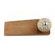 2 Pieces Light Yellow Floral Crackle Wooden Door Stopper
